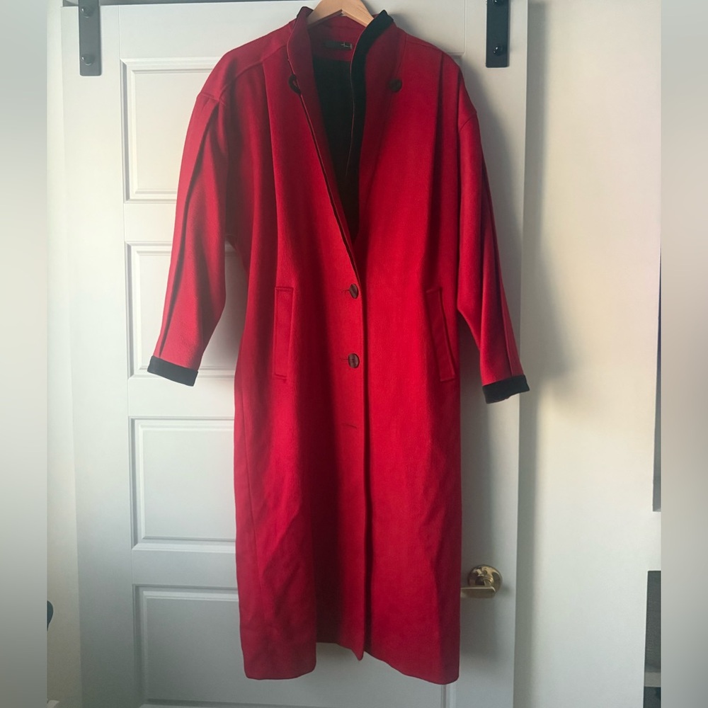 Elegant Red Women's Coat